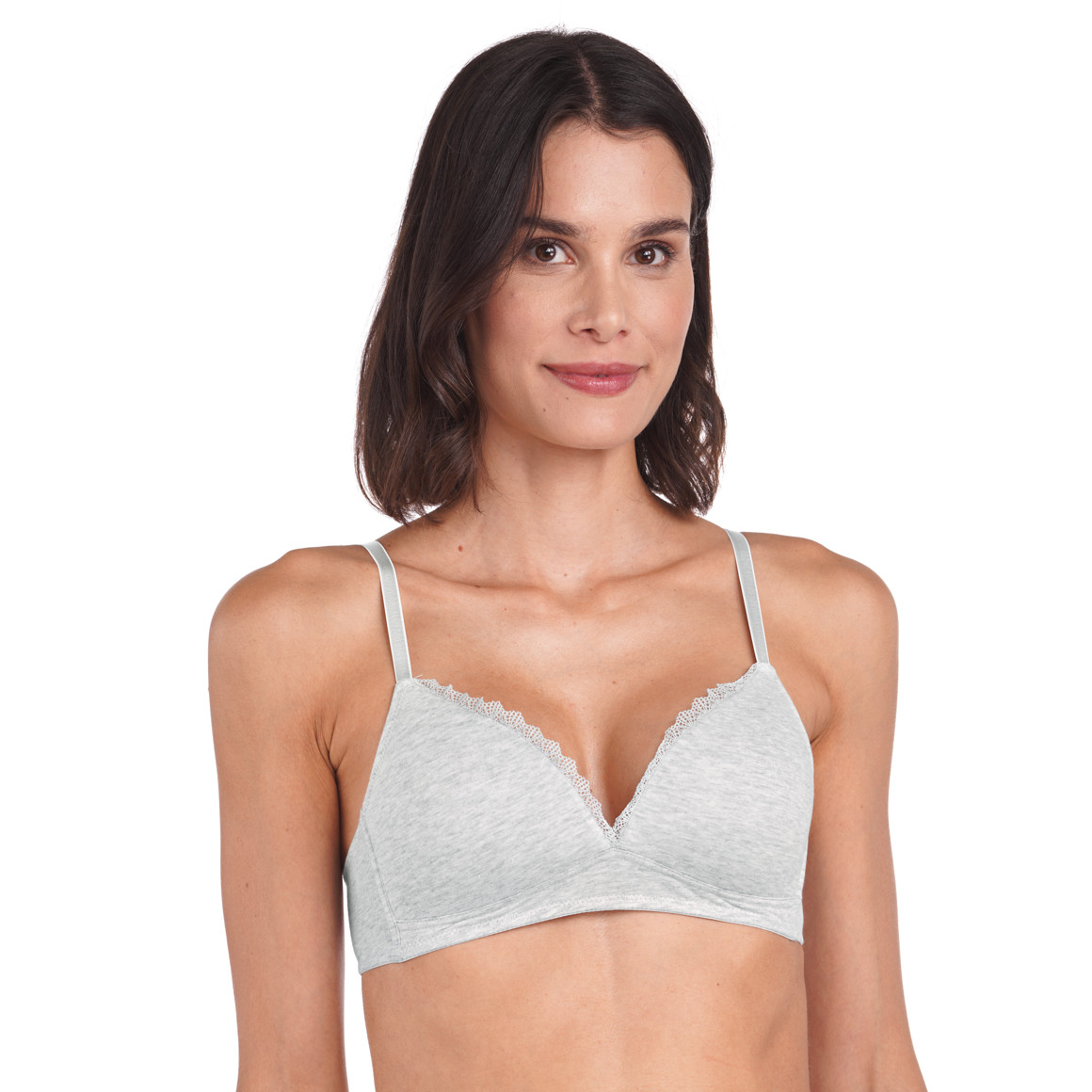 2 Damen Soft-BHs mit Spitze
