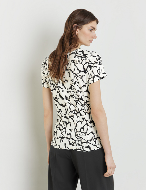 1/2 Arm Shirt mit effektvoller Drapierung