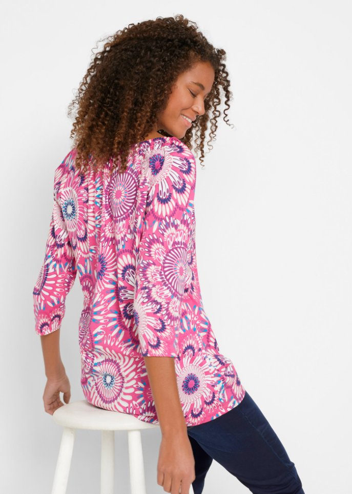 Baumwoll Shirt, 3/4-Arm