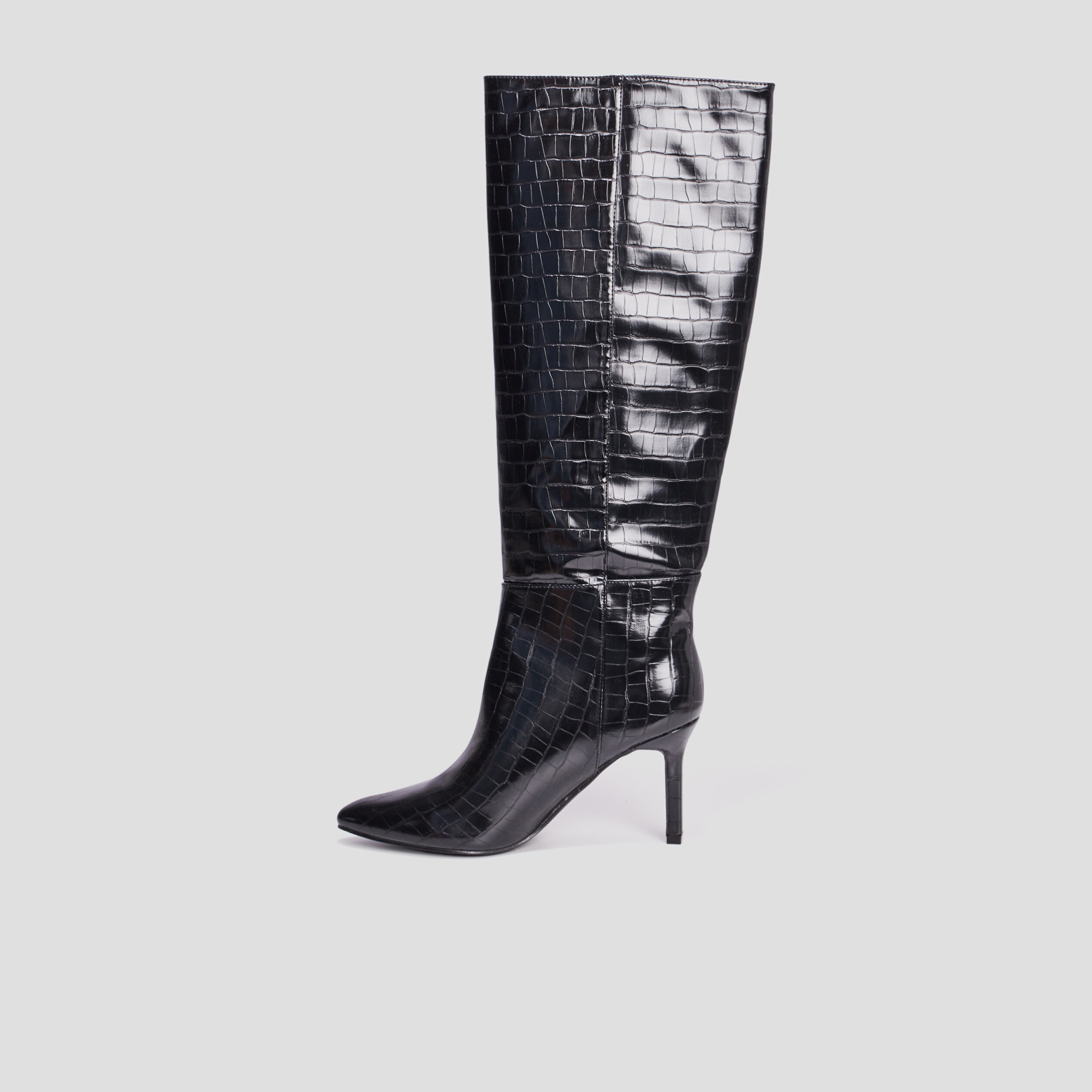 Bottes vernies croco Mosquitos noir femme | La Halle