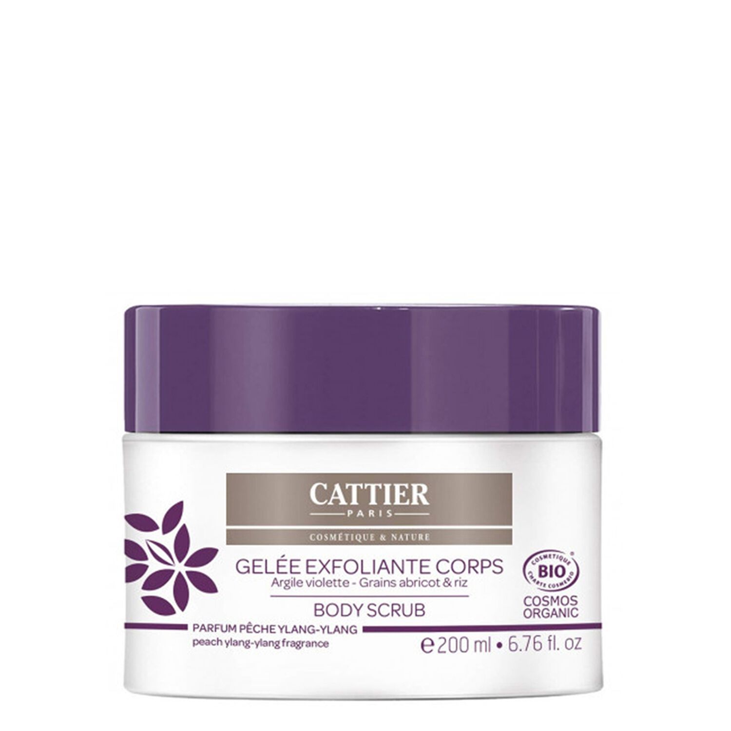 Cattier Gelée Exfoliante Corps Parfum Pêche Ylang-Ylang 200 ml