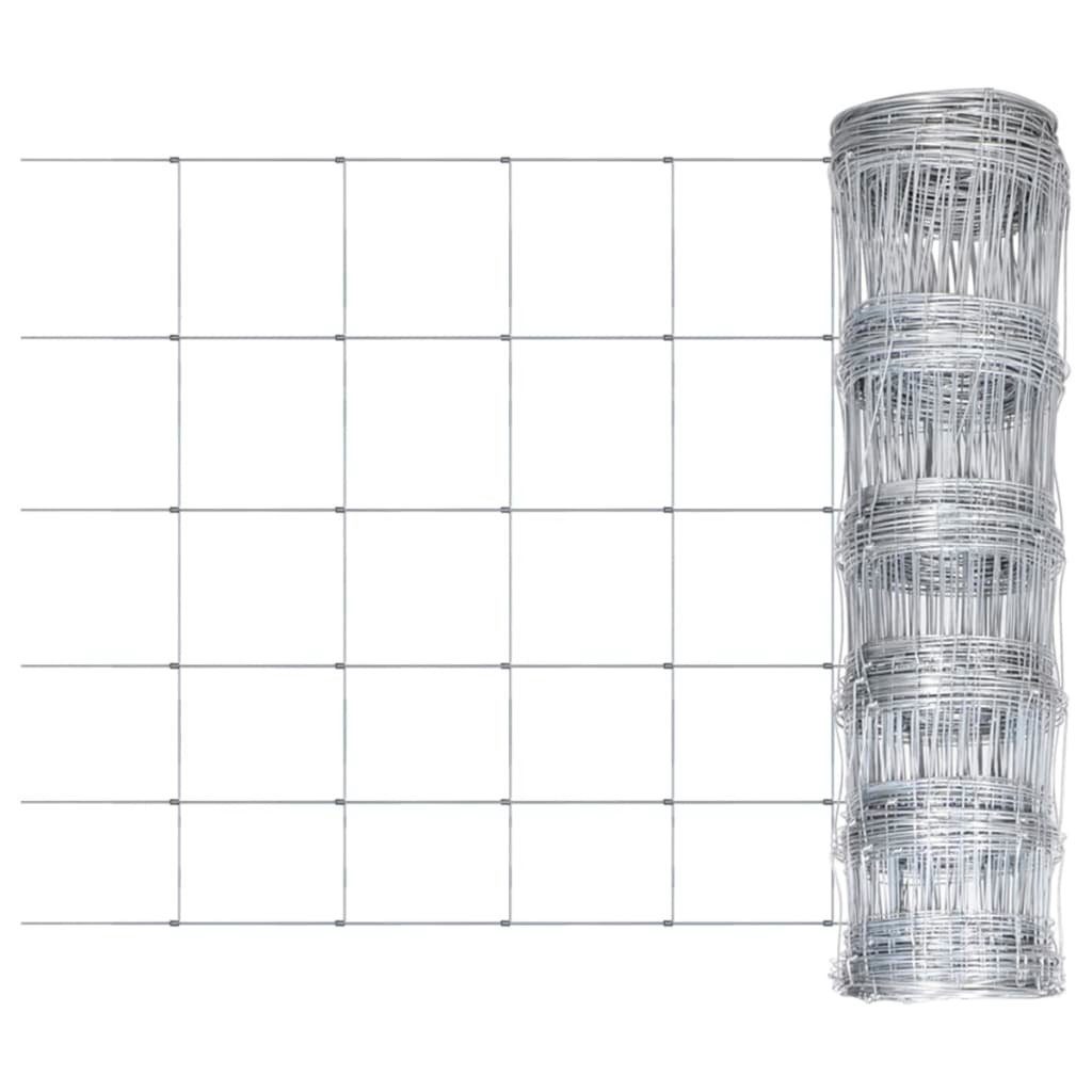 Tapferer Ping Gartenzaun Gartenzaun Verzinkter Stahl 50x0,8 m Silbern, (1-St)