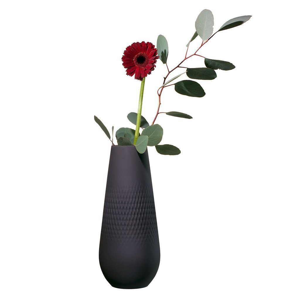 Villeroy & Boch Dekovase Manufacture Collier noir Vase Carré hoch (1 St)