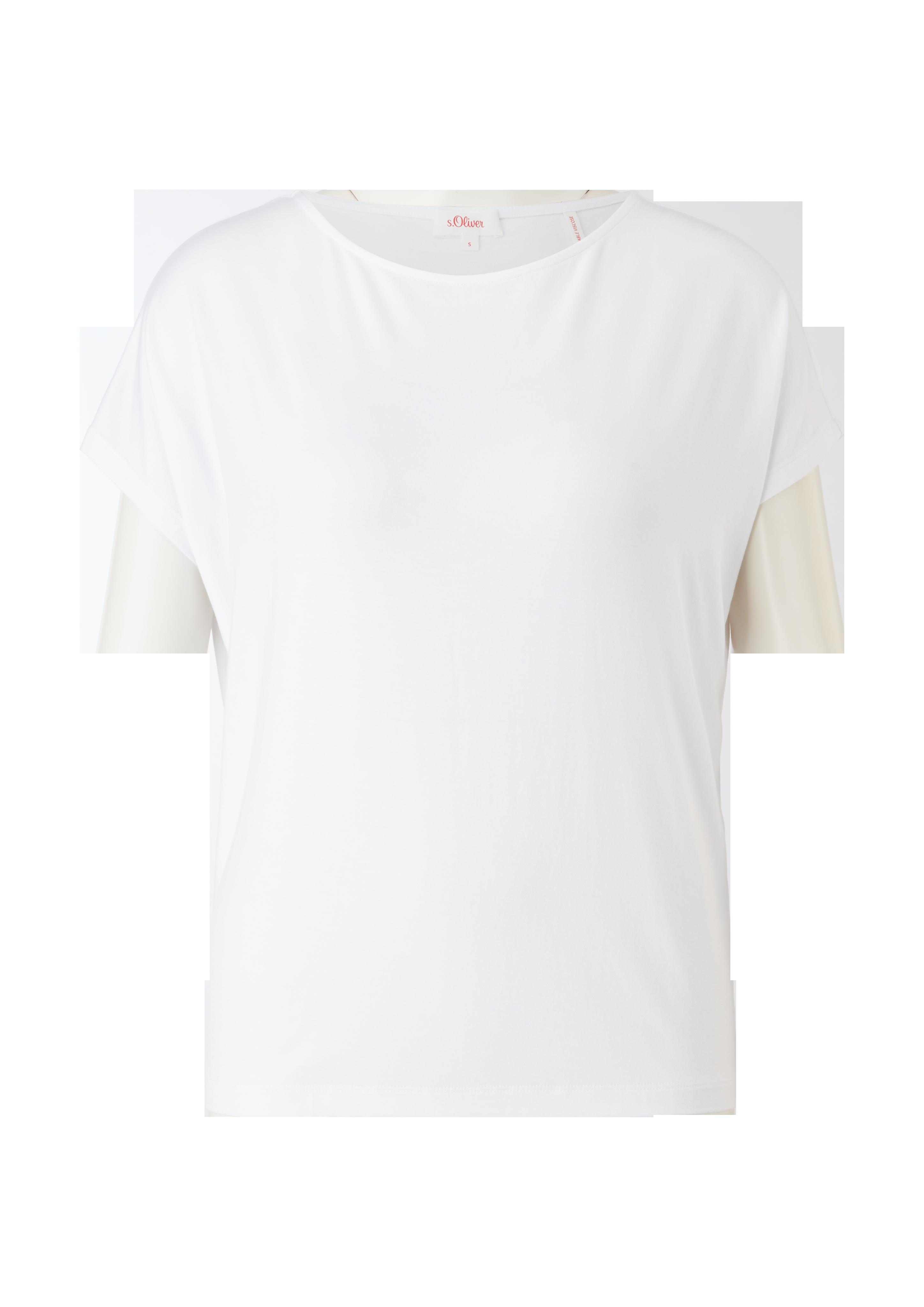 Ärmelloses T-Shirt aus Viskosestretch  2112030-0100