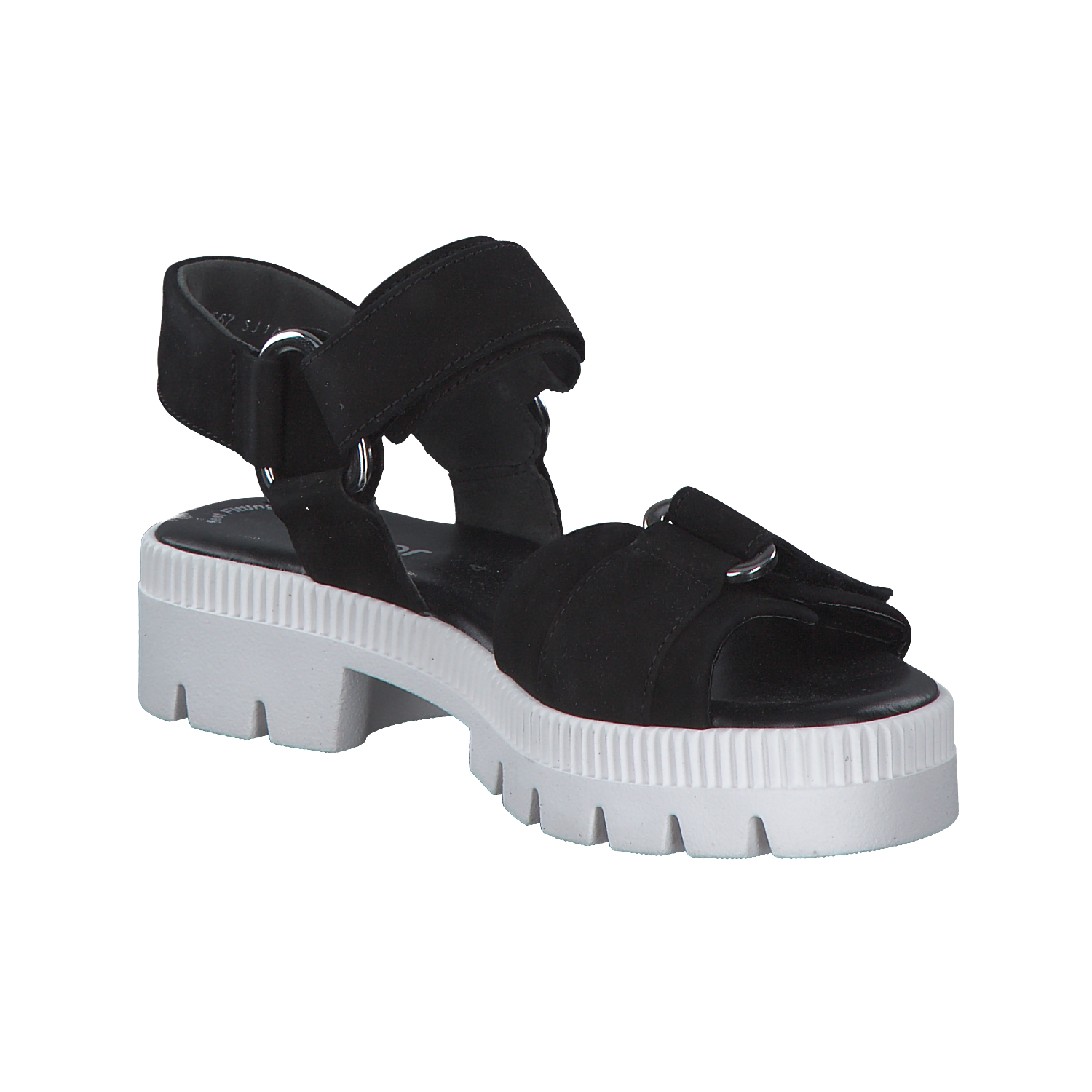Gabor 84.632, Sandalen, Damen, Schwarz/Offwhite