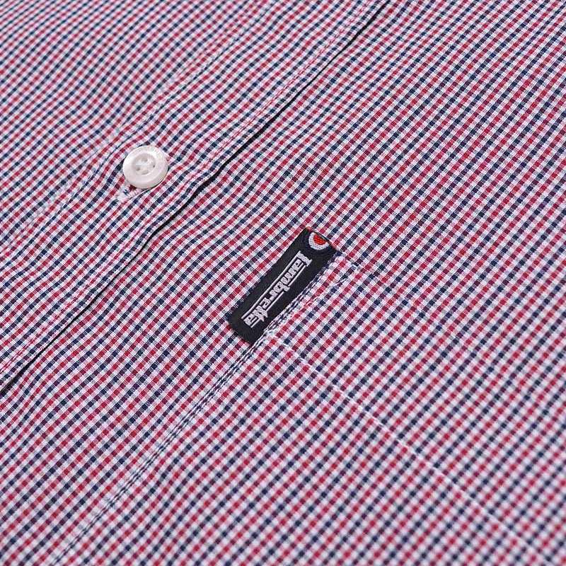Lambretta Gingham Check Herren Langarm Hemd RWIS1384