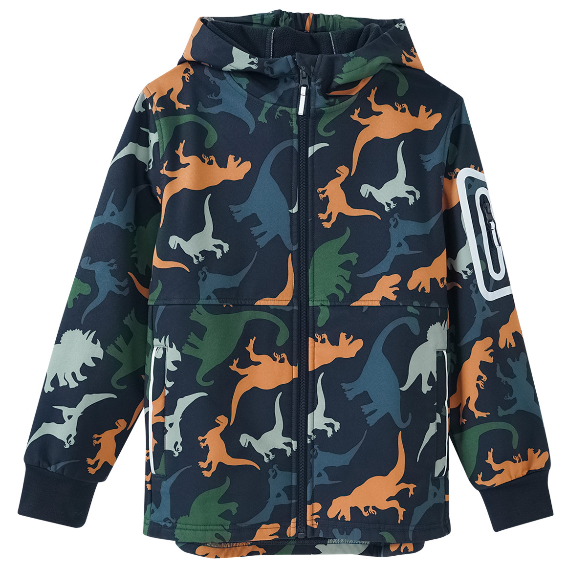 Jungen Softshelljacke mit Kapuze