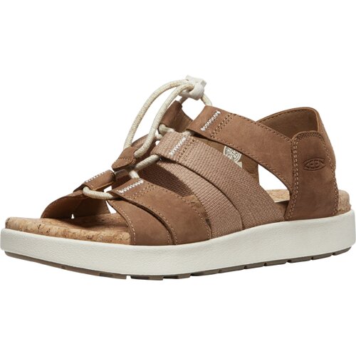 DAMEN SANDALEN ELLE MIXED STRAP W-TOASTED COCONUT/BIRCH