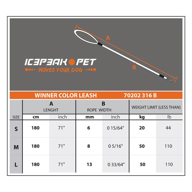 Icepeak Pet Winner Color Leine, orange zu TOP-Preisen | bitiba %