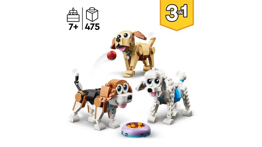 LEGO Creator 3in1 31137 Niedliche Hunde
