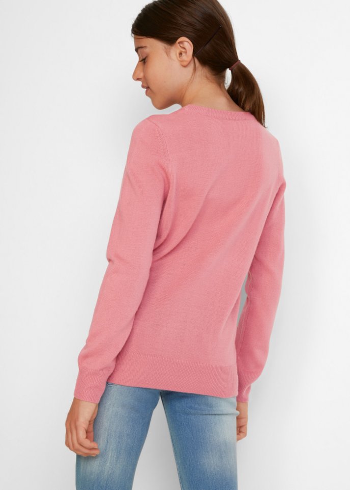 Mädchen Strickpullover mit Pailletten