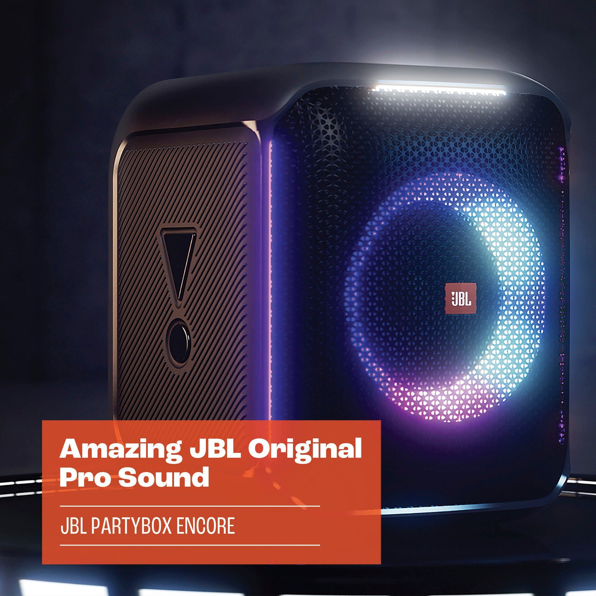 JBL PartyBox ENCORE mit Mikro Party-Lautsprecher (100 W)