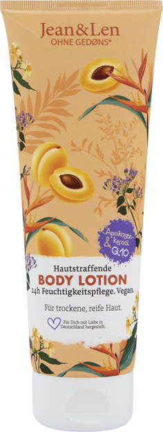 Jean&Len Hautstraffende Bodylotion Aprikosenkernöl & Q10