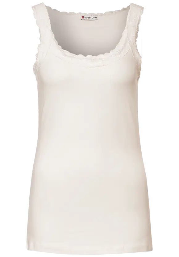 Street One Top mit Spitzendetail
