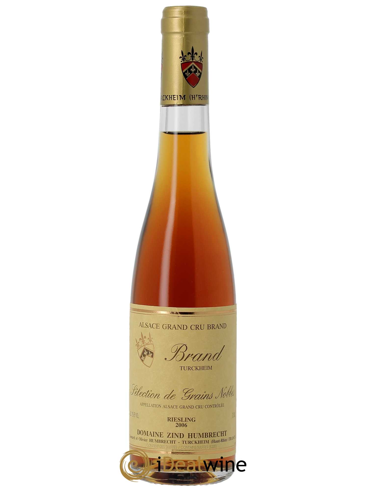 Riesling Grand Cru Brand Sélection de Grains Nobles Zind-Humbrecht (Domaine)  2006 - Lot de 1 Demi-bouteille