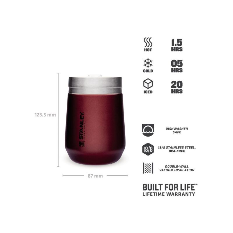 Stanley Campingbecher\/Tumbler, Go Everyday Tumbler 10oz\/290ml Wein
