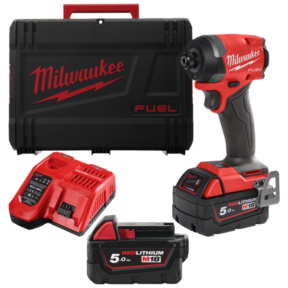 Destornillador de impacto hexagonal sin escobillas Milwaukee 4933479865 M18 FID3-502X de 1/4