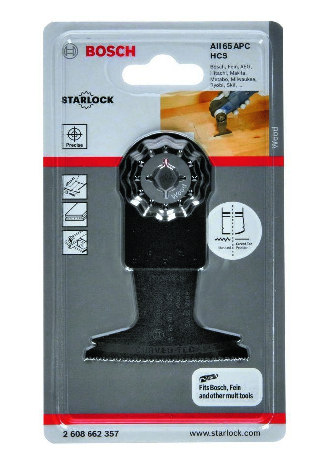 Bosch Blue Accessories 2608662357 AII 65 APC HCS dyksavklinge SL Wood 65 mm 1 stk.