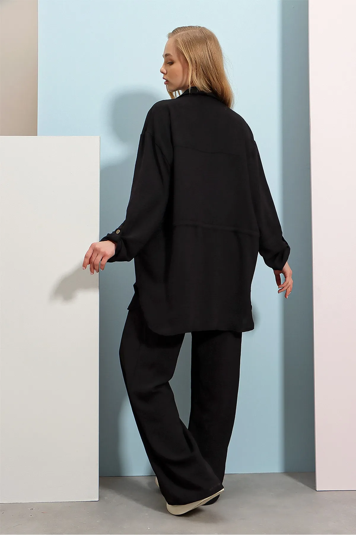 Trend Alaçatı Stili  Zweiteiler - Schwarz - Regular Fit