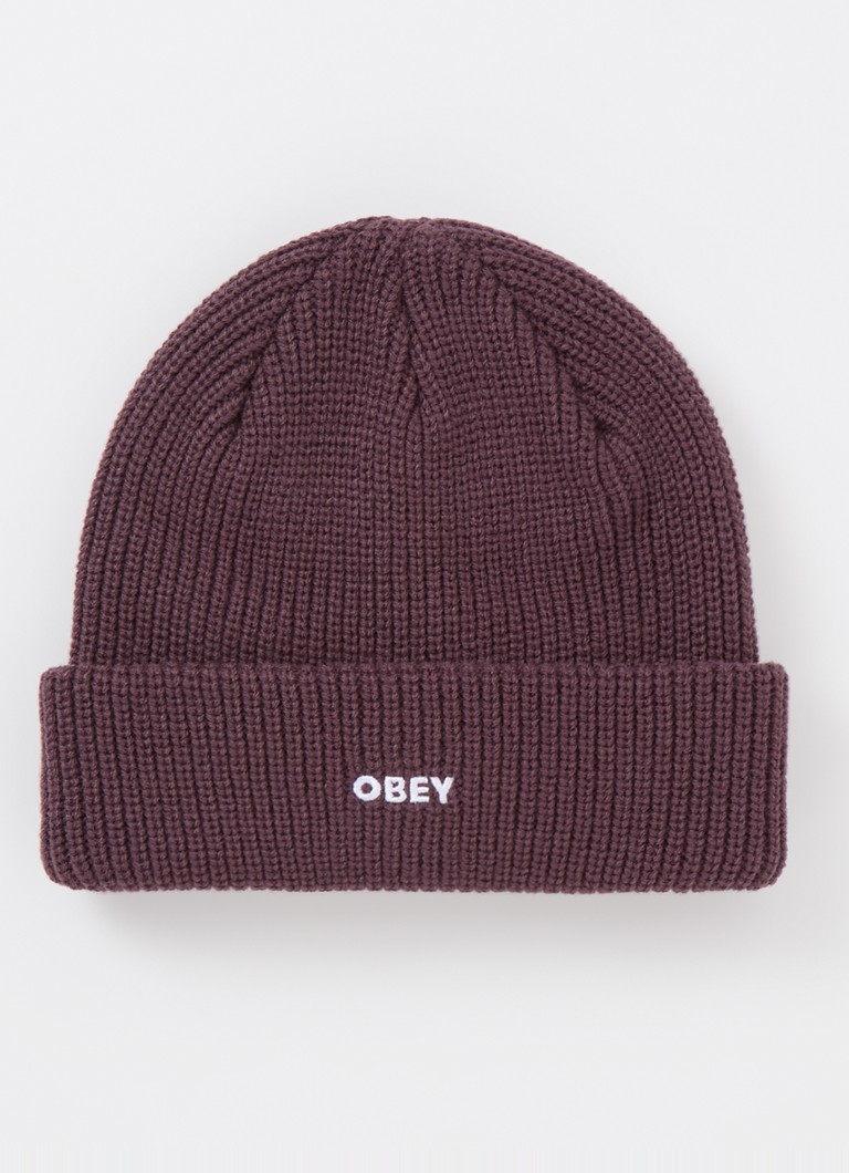 Obey Future rebrasta pletena kapa s logom