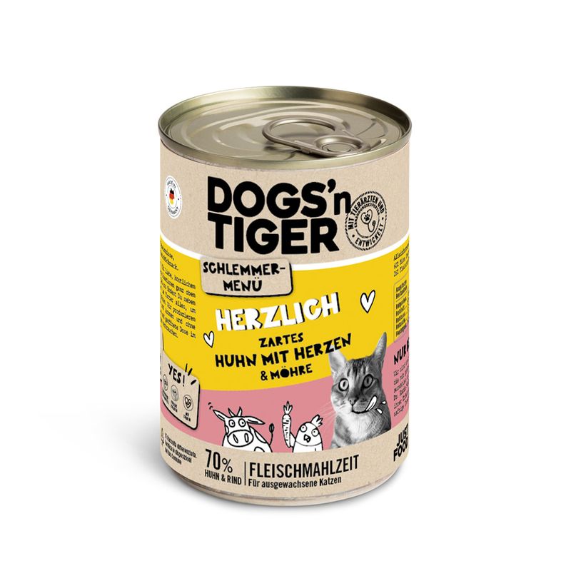 Sparpaket Dogs'n Tiger Schlemmermenü 12 x 400 g