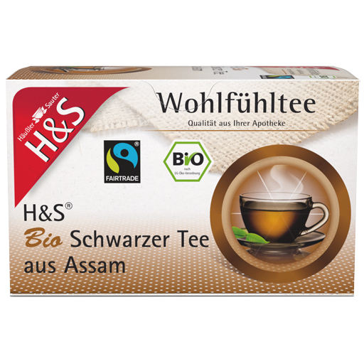 H&S Bio Schwarzer Tee aus Assam Filterbeutel  20X1.80 g  Filterbeutel