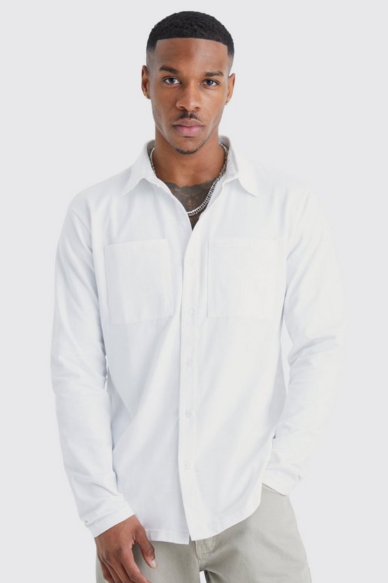 Langärmliges Jersey-Hemd