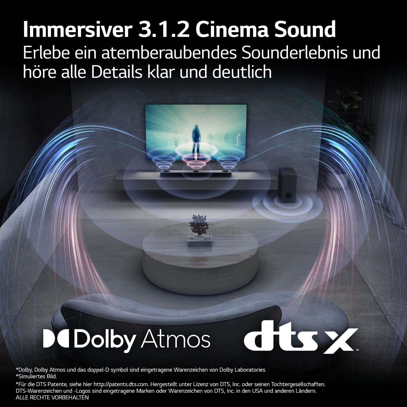 LG DS75Q 3.1.2 Soundbar (Bluetooth, 380 W)