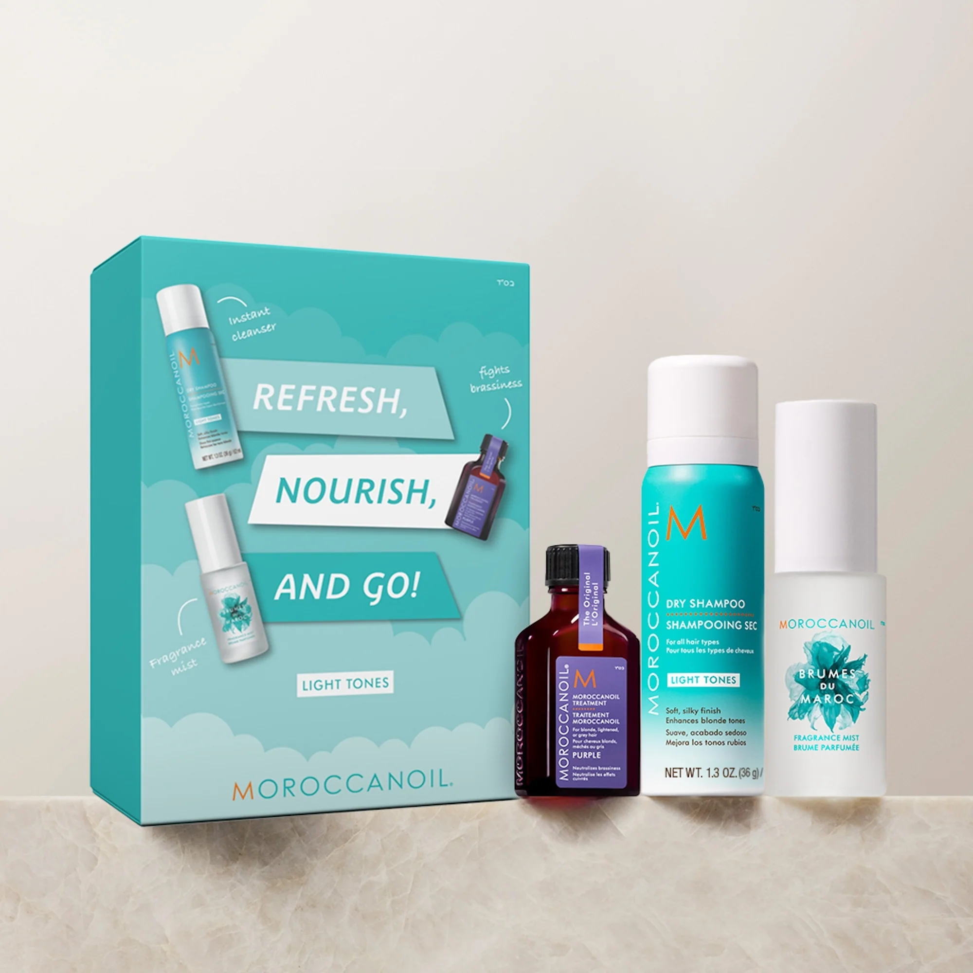 Essential Refresh, Nourish & Go 2025 - Tons Claros - Apliques de Cabelo