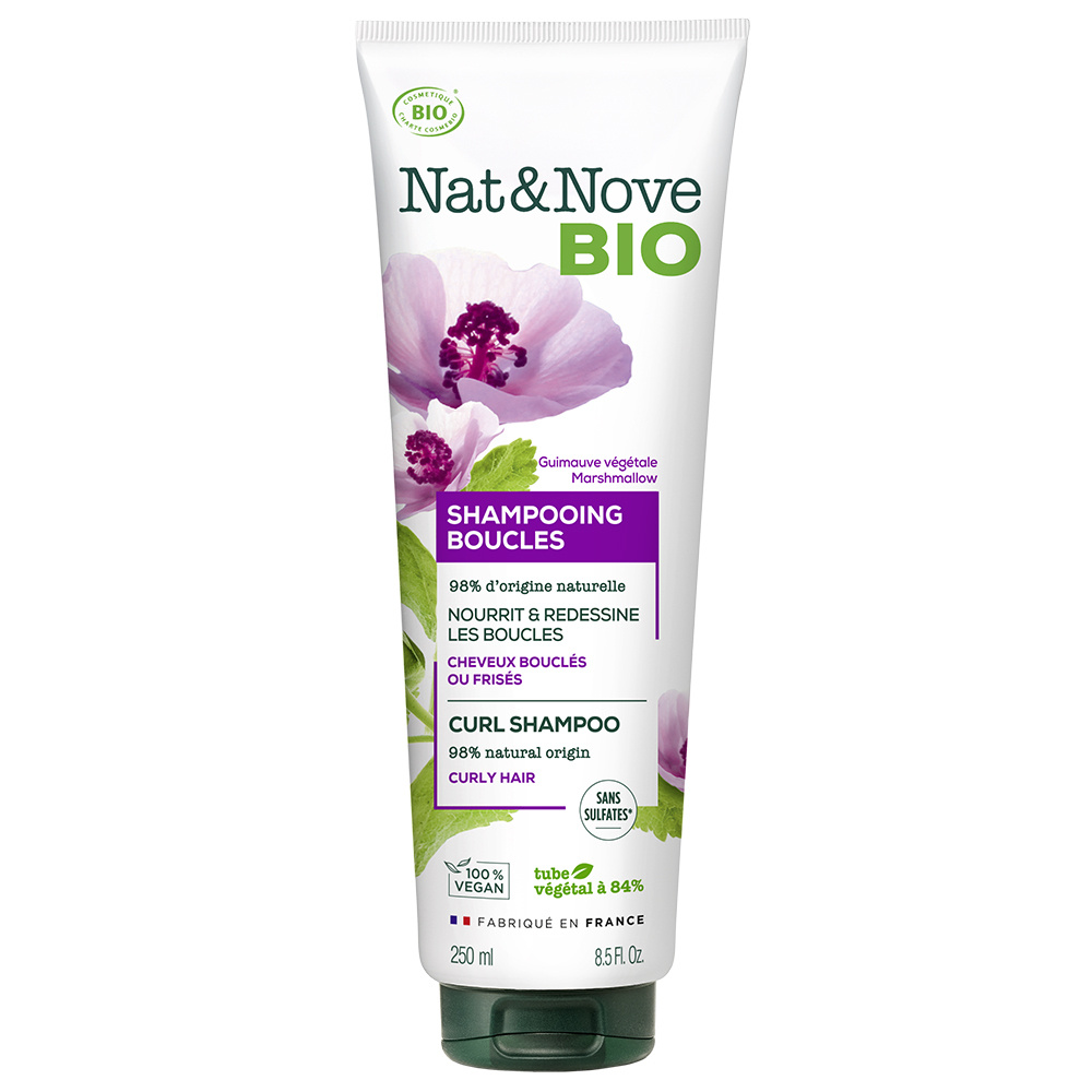 Nat & Nove Bio NAT&NOVE BIO Shampooing Boucles Certifié Bio cheveux bouclés ou frisés 250ml SHAMPOOING certifié BIO