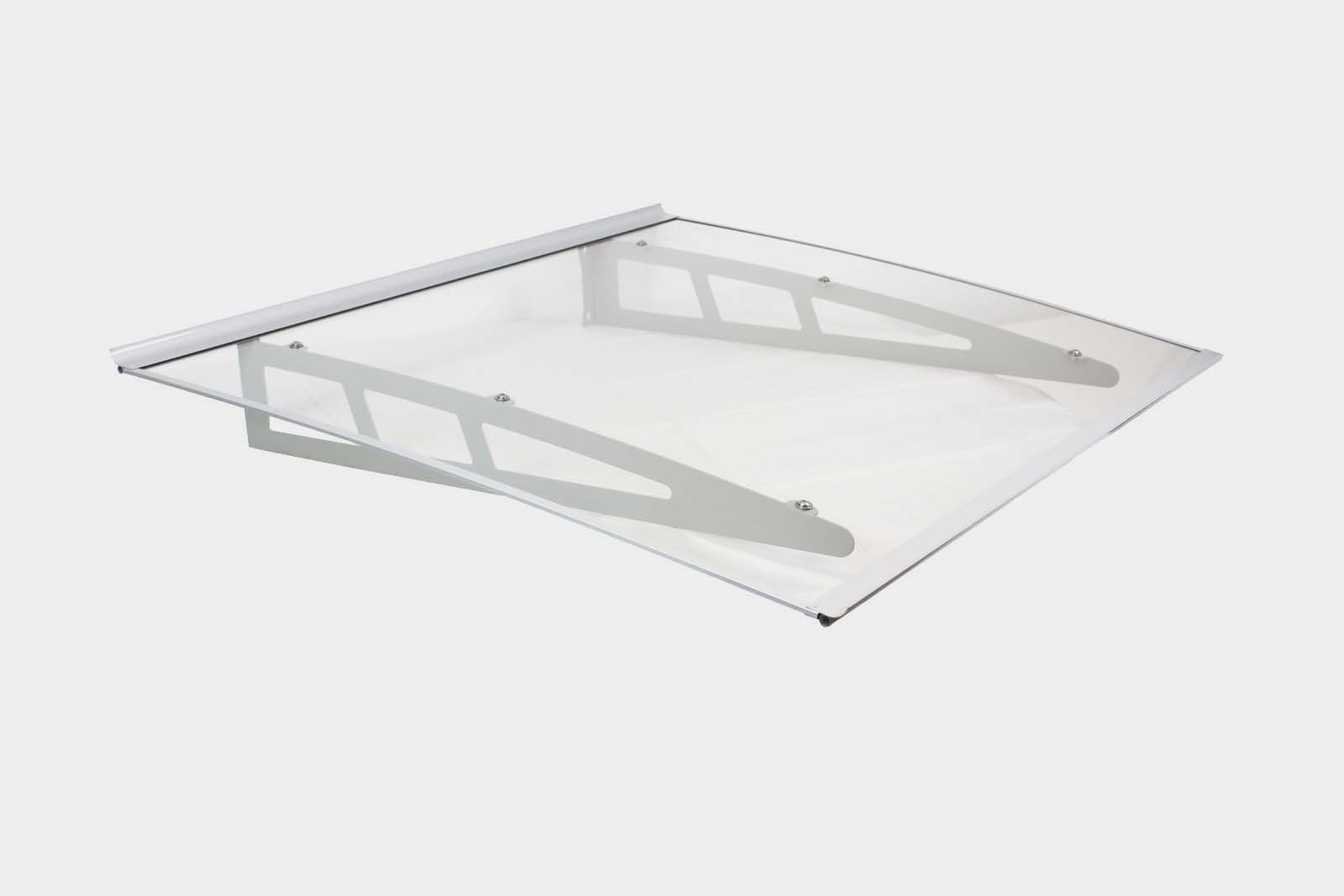 TRUTZHOLM Vordach Aluminium Vordach diverse Größen Türdach Haustür Dach Pultvordach (1 St)