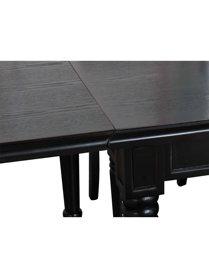 ebuy24 Essgruppe Amaretta (9-teilig) Schwarz 180 x 100 cm günstig kaufen onesize