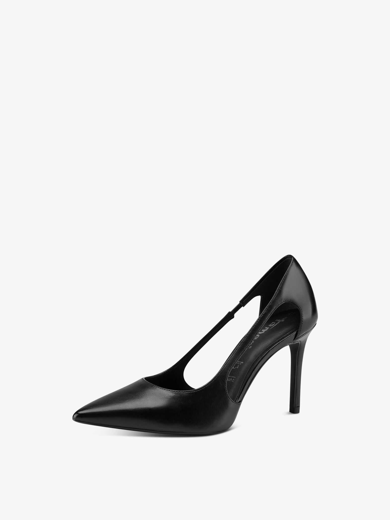 Escarpin en cuir - noir
