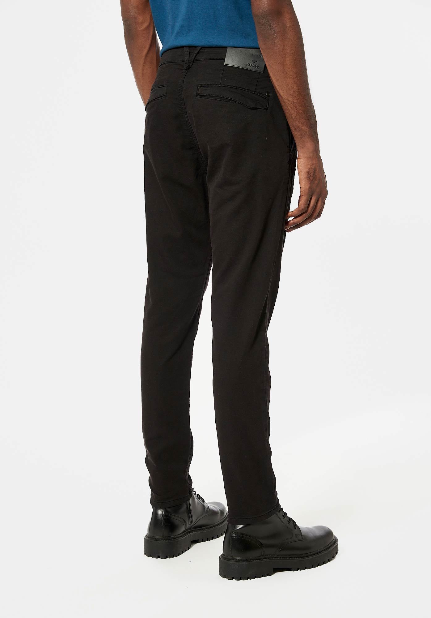 IRWIX  Pantalon noir relaxed cropped Homme