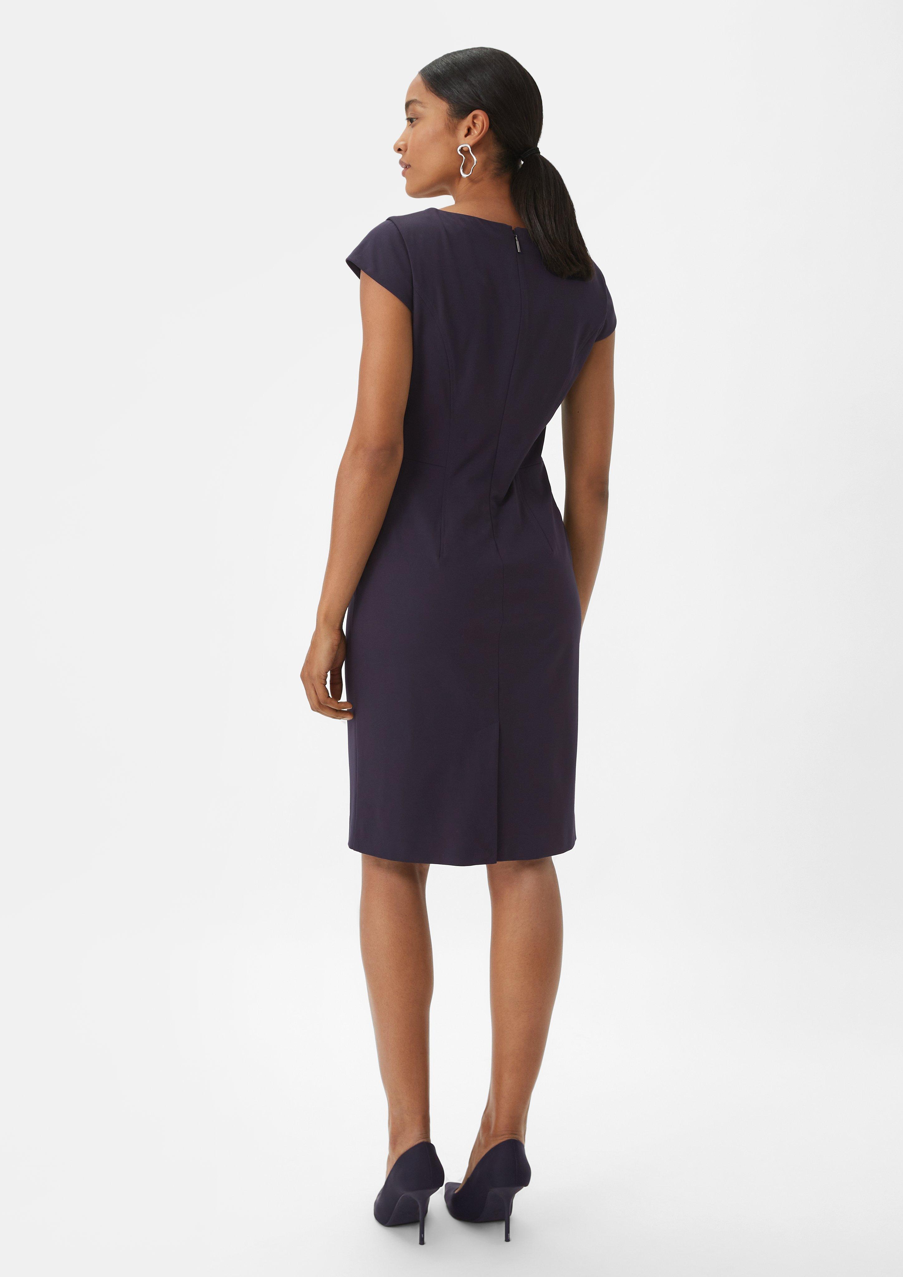Kleid mit Kappärmeln - navy