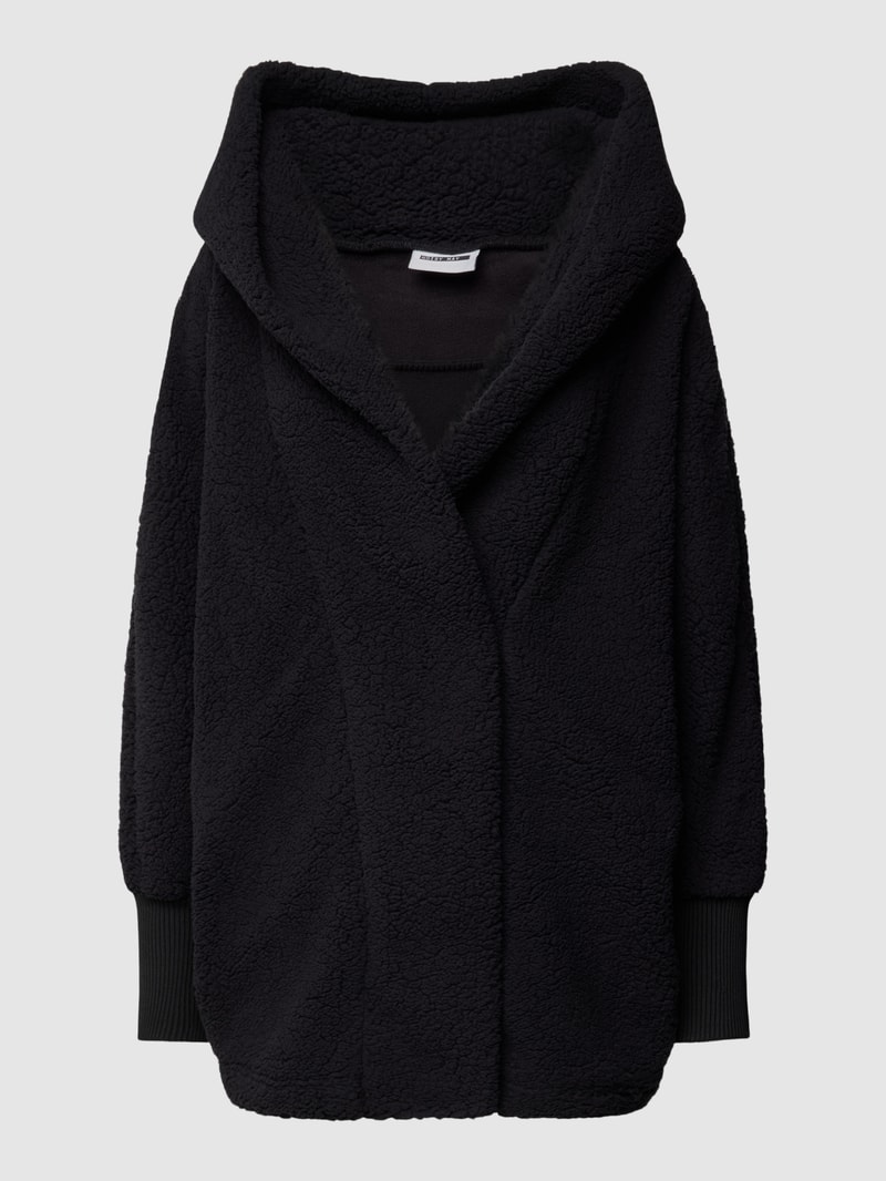 Jacke aus Teddyfell Modell 'CUDDLE' in schwarz