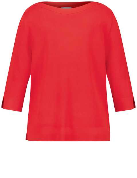 3/4 Arm Pullover mit Seitenschlitzen