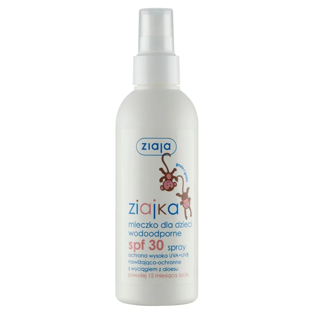 Ziajka Sun водоотпорни млечни спреј за децу SPF 30