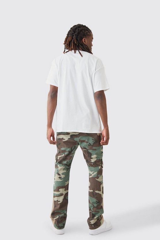 Oversize T-Shirt mit lizenziertem Michigan-Print
