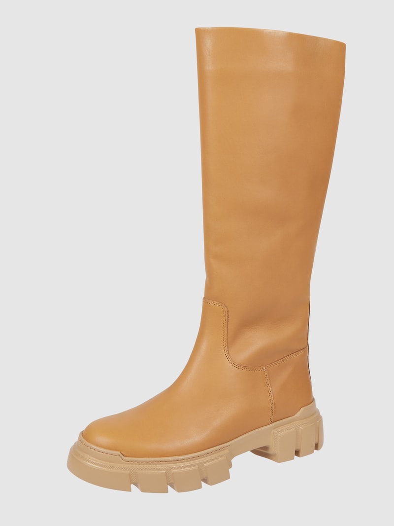Stiefel aus Leder in camel
