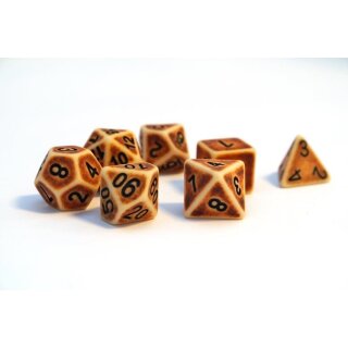 Würfelset Antique: Brown (7)