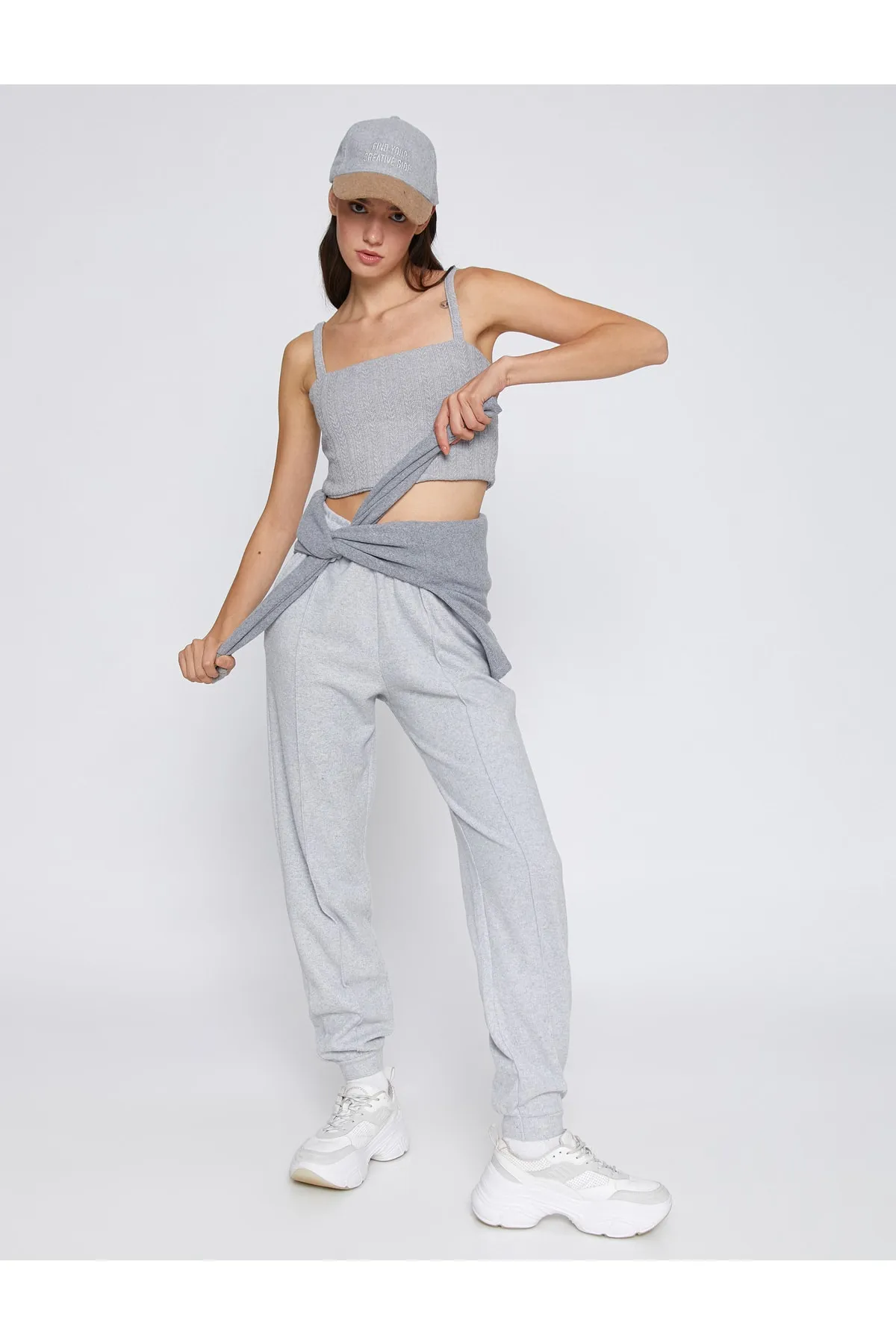 Koton  Jogger-Jogginghose gerippt