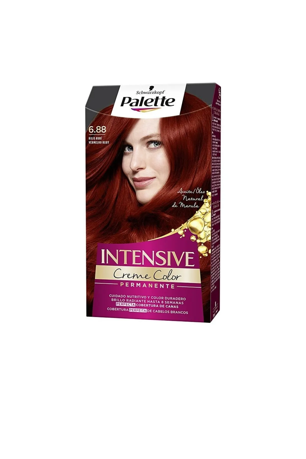 Palette  Haarfarben - Rot - Flüssigkeit