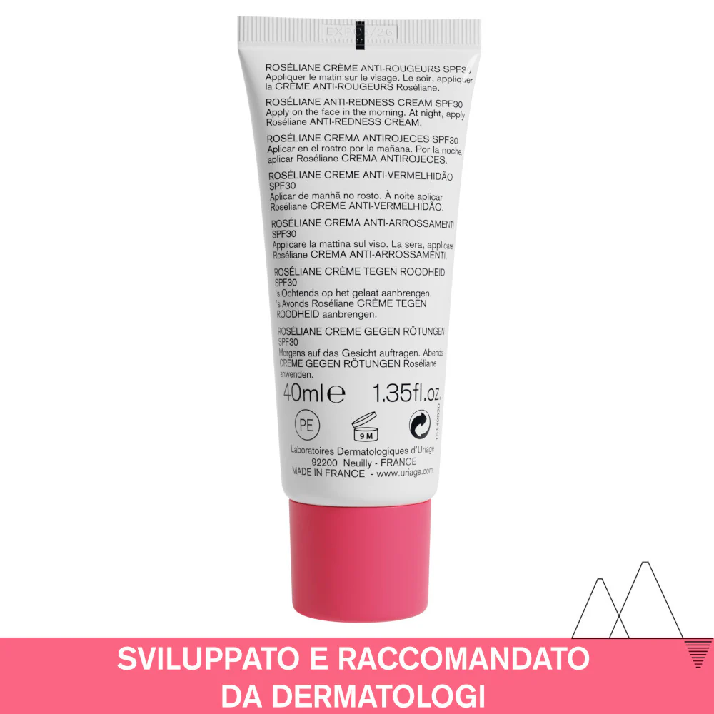 ROSÉLIANE Cremă anti-roșeață SPF30 - Cremă calmantă de zi, tratamente protectoare
