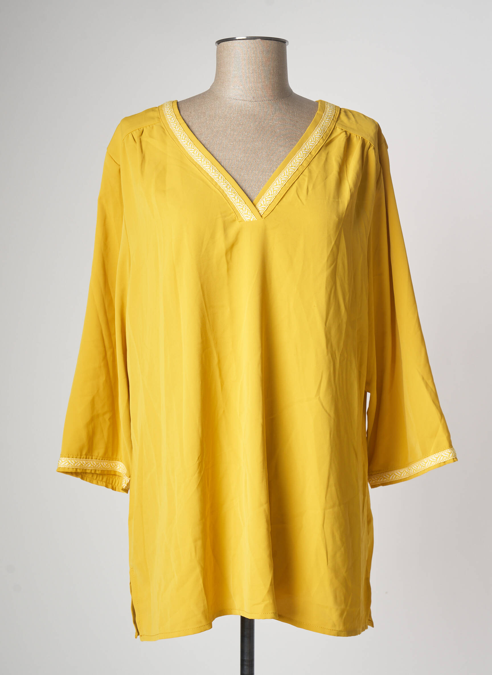 Noogat By Akoz Tuniquemanchelongue Femme couleur jaune