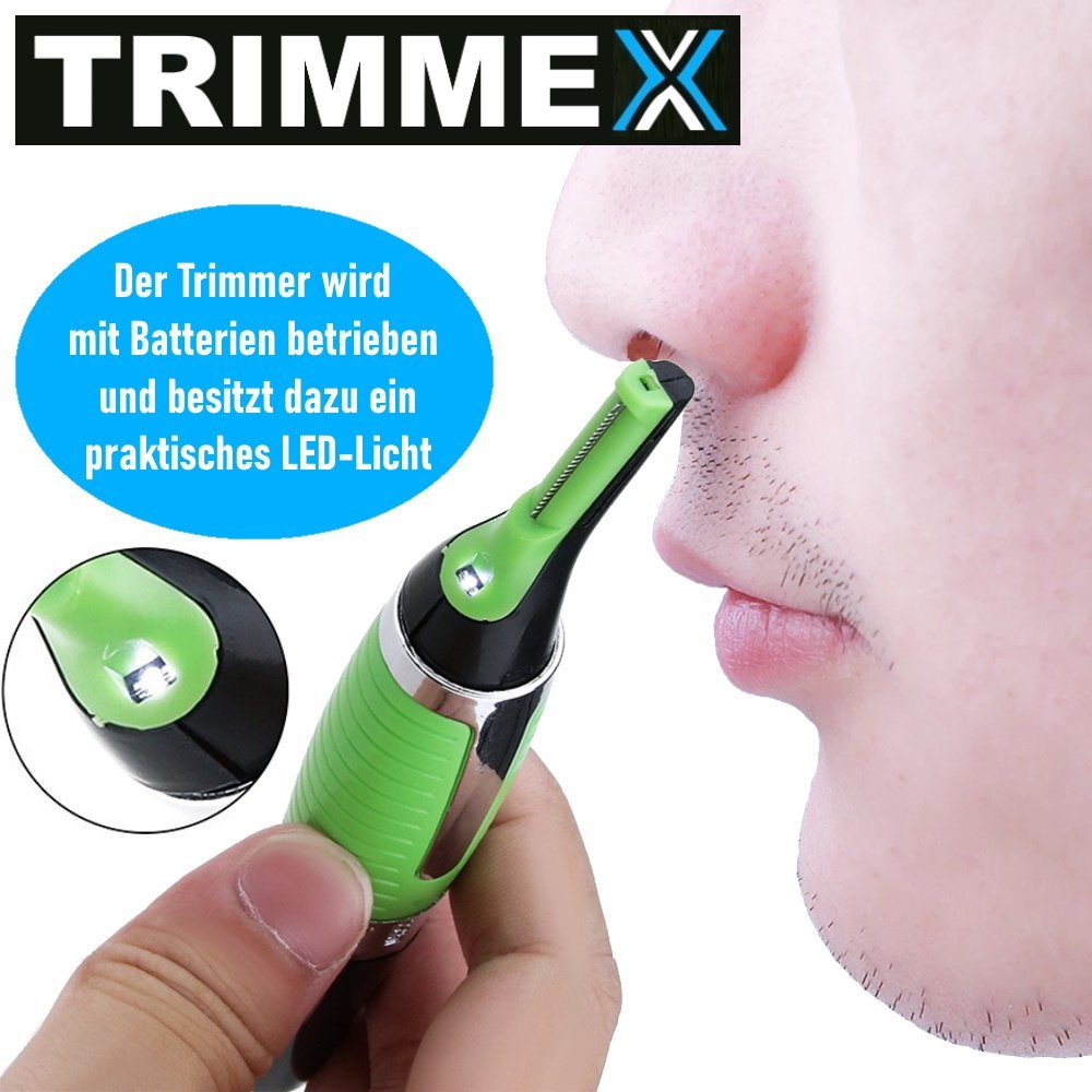 MAVURA Nasenhaartrimmer TRIMMEX Haartrimmer Herren Nasenhaar Trimmer, Ohrhaartrimmer Augenbrauen Ohren Rasierer