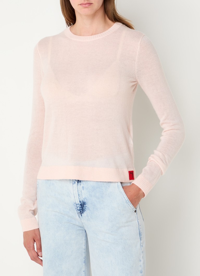 Πουλόβερ Max & Co Monique Fine Knit από μείγμα αλπακά με στρογγυλή λαιμόκοψη