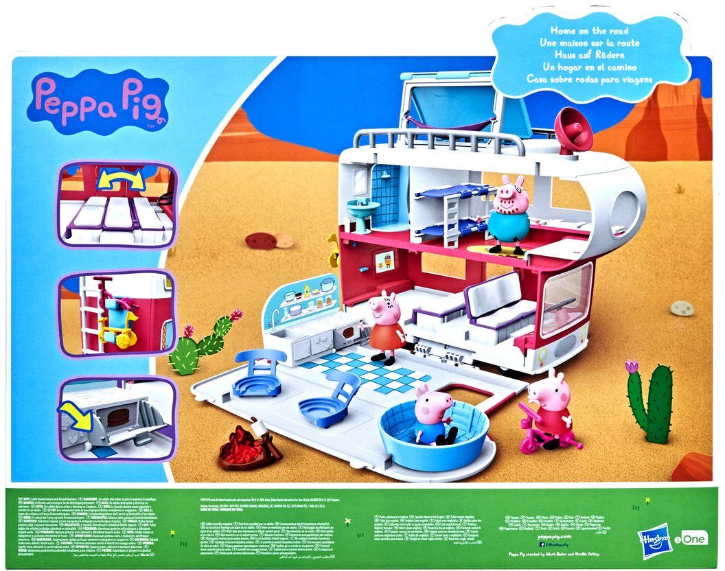 Hasbro Spielzeug-Auto Peppa Pig, Wohnmobil von Familie Wutz, mit Soundeffekten