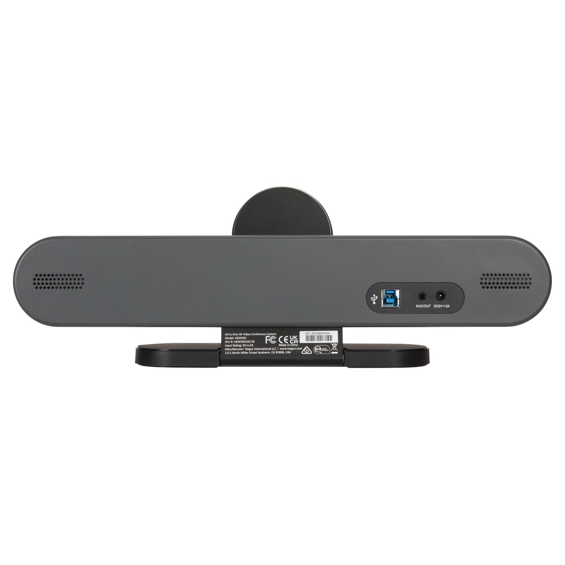 Targus All-in-One 4K Conference System Webcam (4K Ultra HD, Mit EU Netzteil)