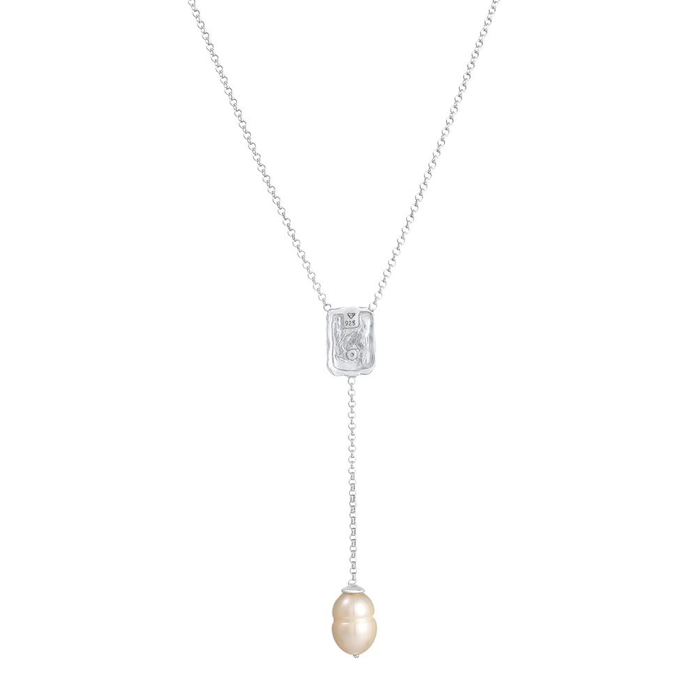 Elli PREMIUM Elli PREMIUM Collier Collar en Y para damas Colgante Barroco orgánico intemporal  collier